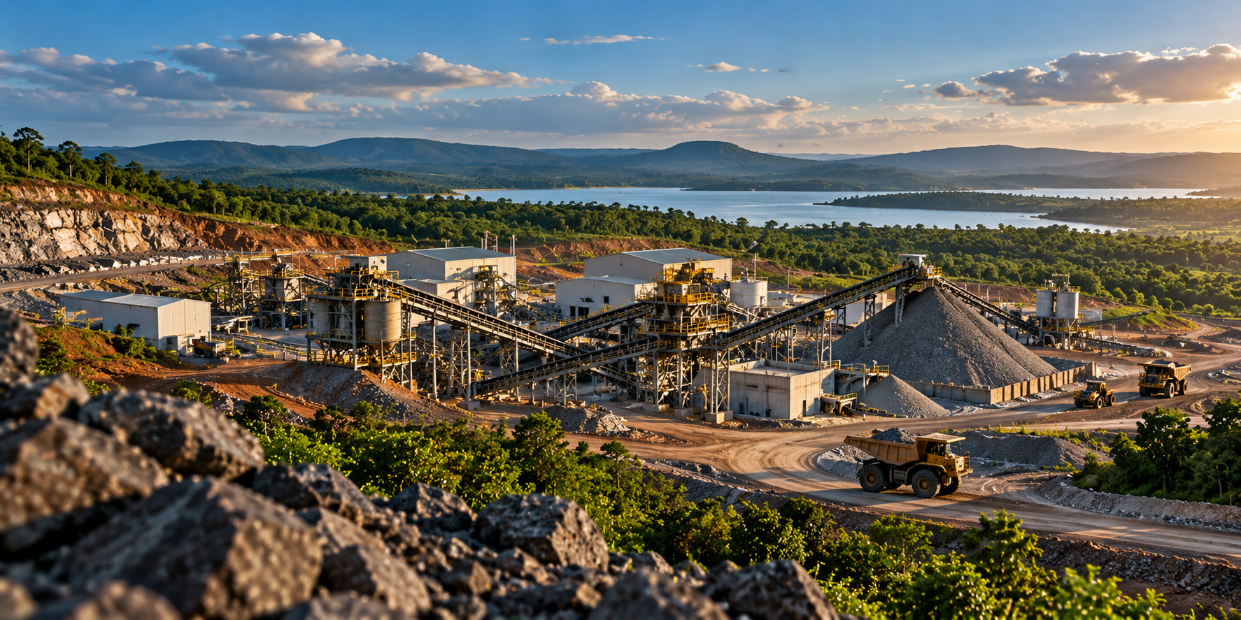 Mining operations in Ghana (illustrative)